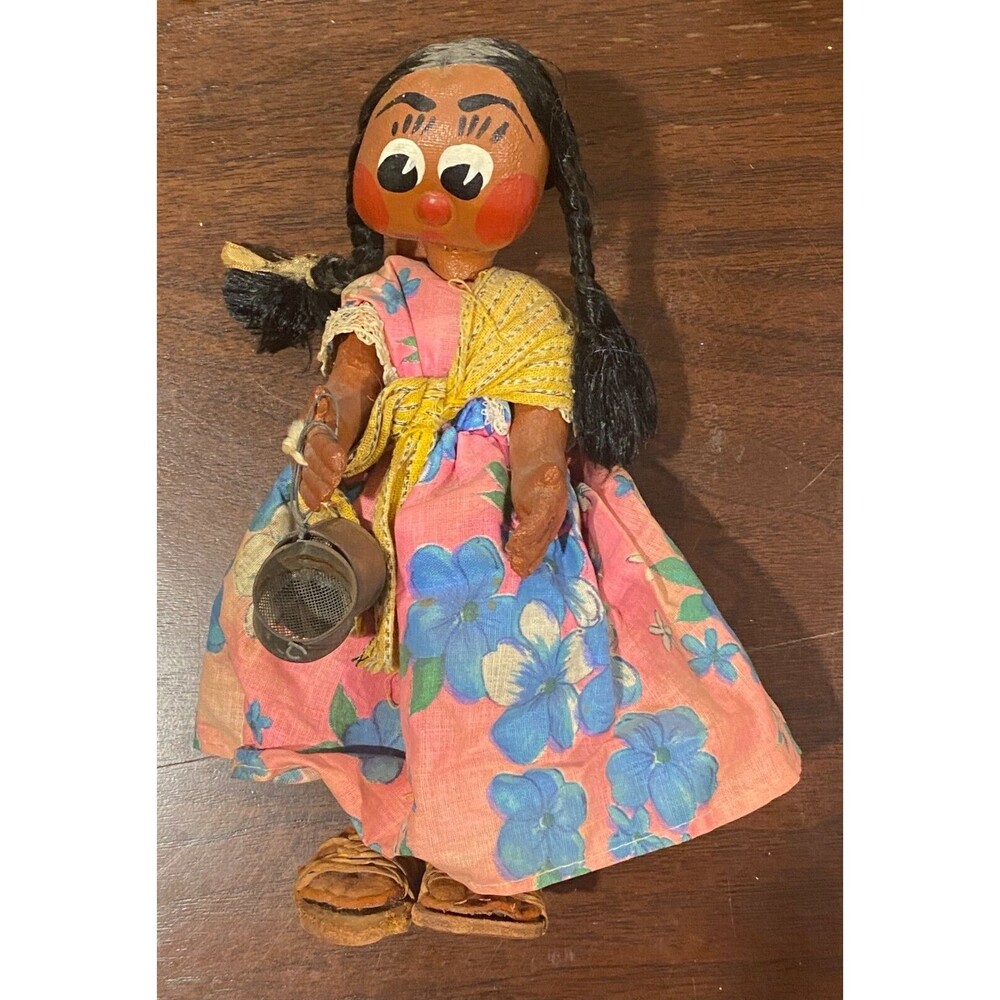 Mexican Oil Cloth Doll